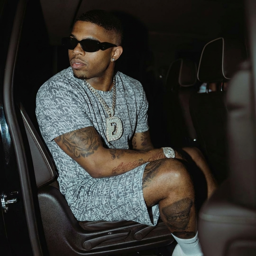 Monogram Shorts Grey