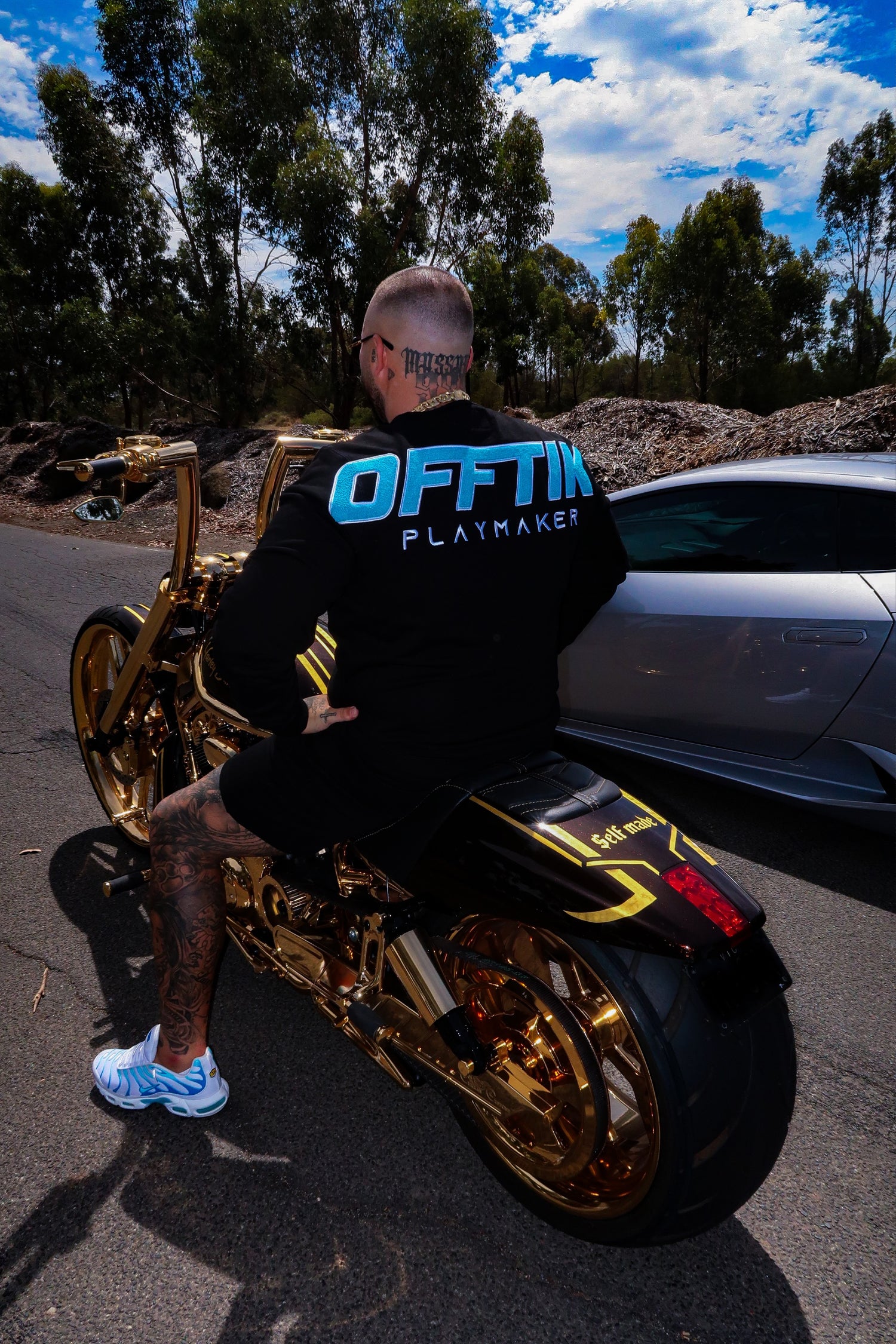 Playmaker Crewneck Black/Aqua