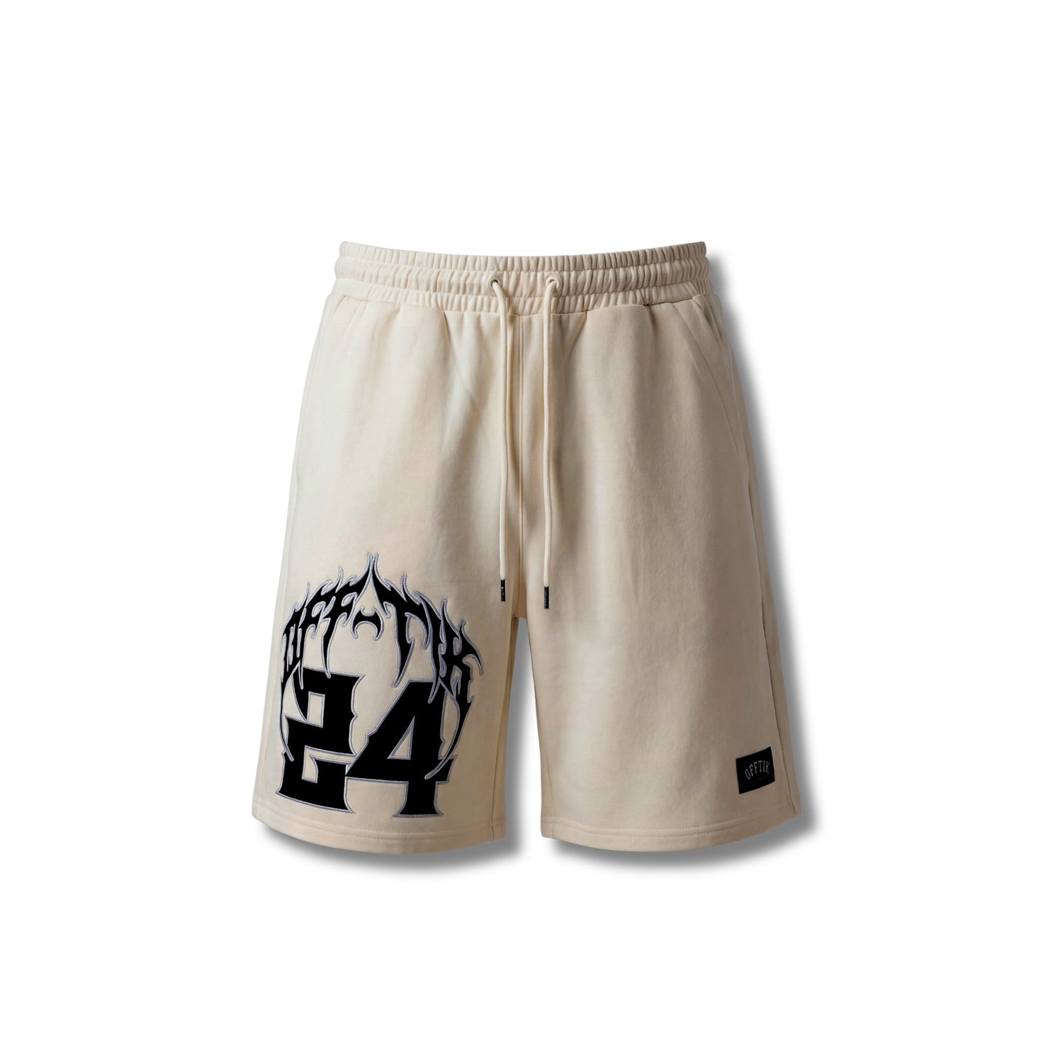 Viper Script Oversized Shorts Cream/Black