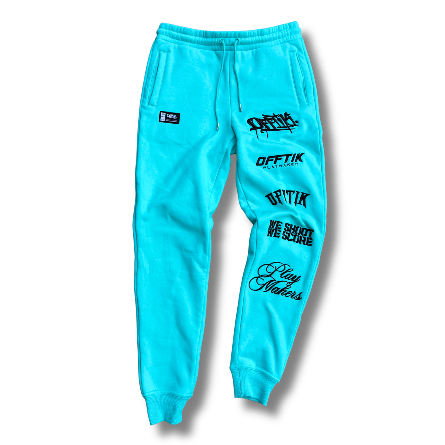 Core Logo Trackies Aqua/Black