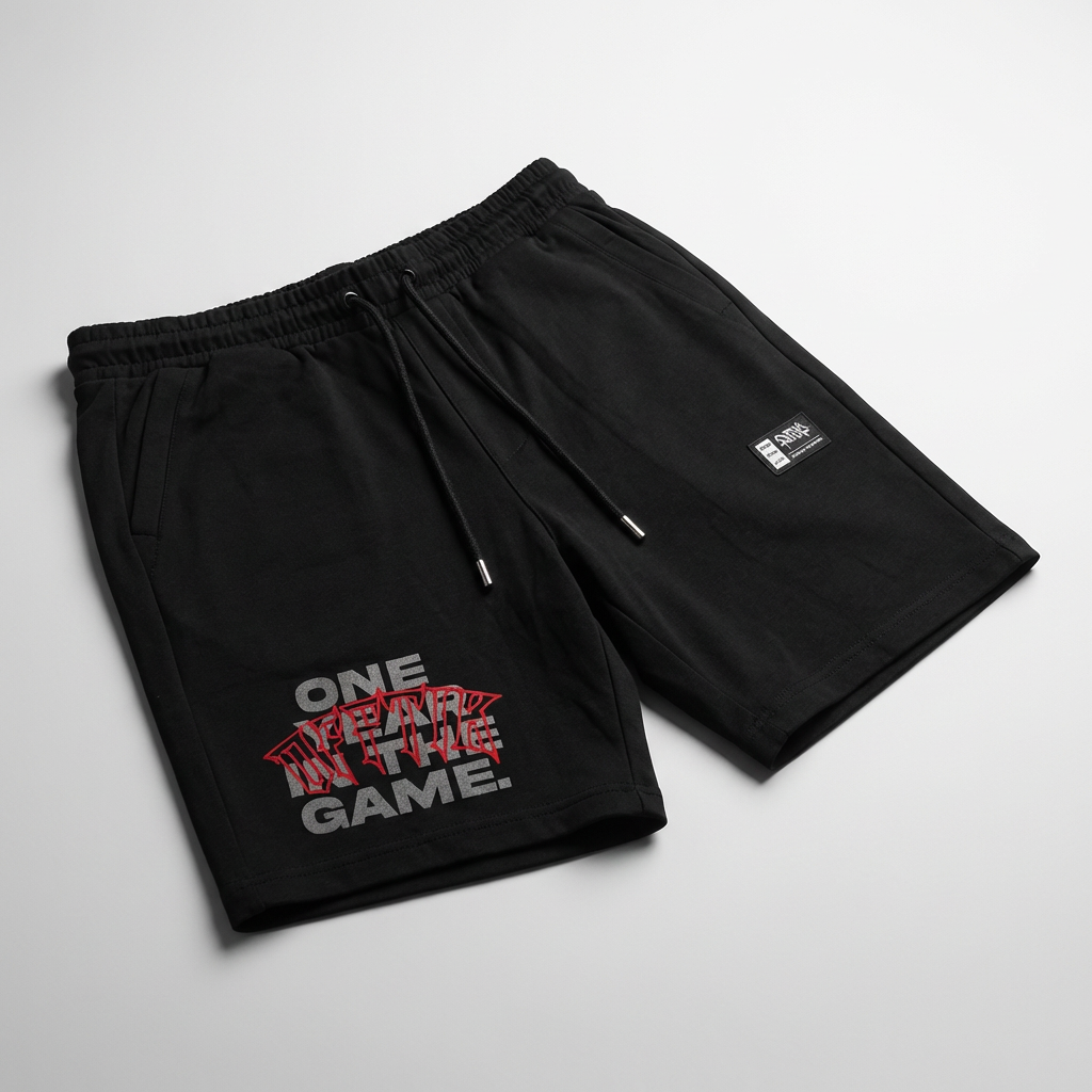 1 Year Anniversary Shorts Black/Red