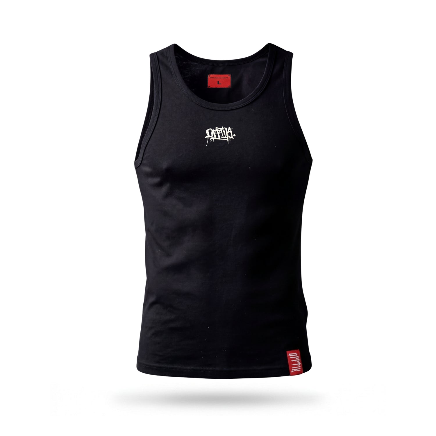 Ribbed Singlet Black