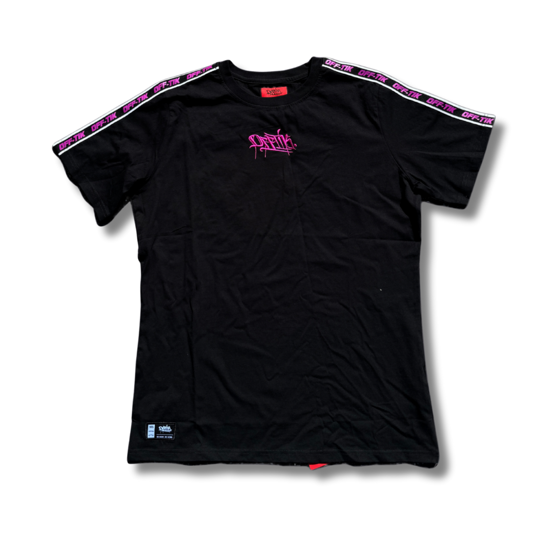 Signature T-Shirt - Black/Pink