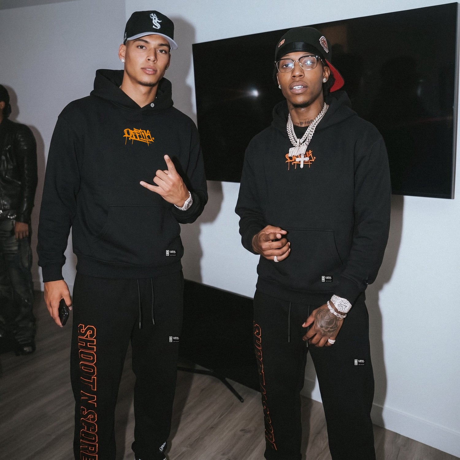 SNS Trackies Black/Orange