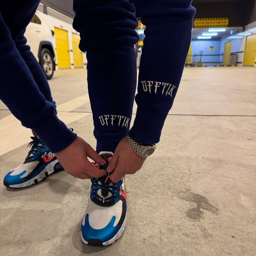 Playmaker Trackies Navy/White