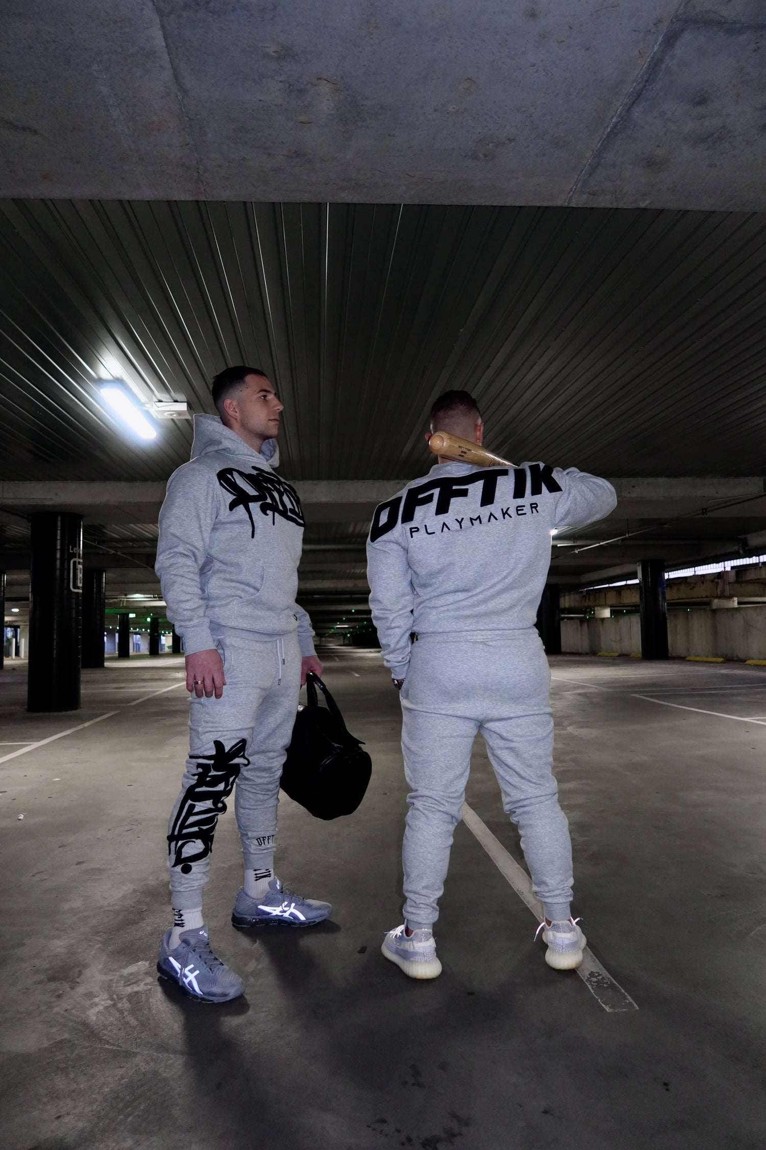 Playmaker Trackies Grey/Black