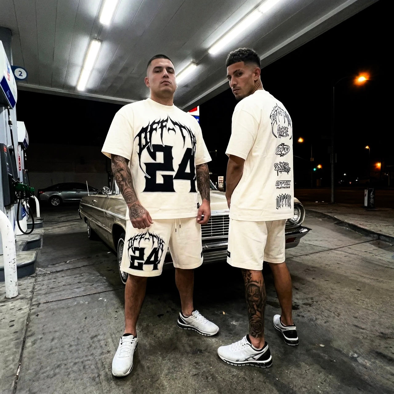 Viper Script Oversized Tee Cream/Black