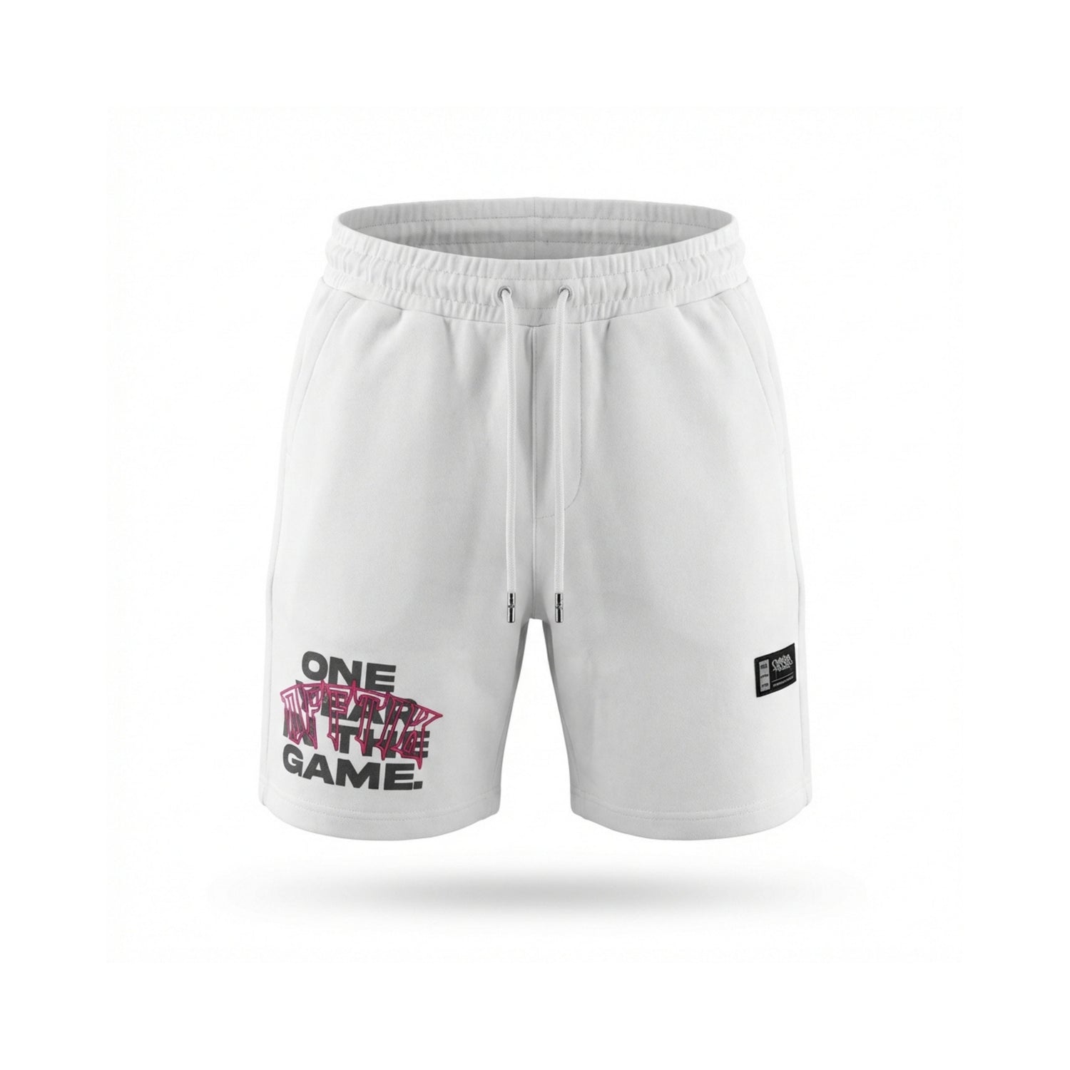 1 Year Anniversary Shorts White/Pink