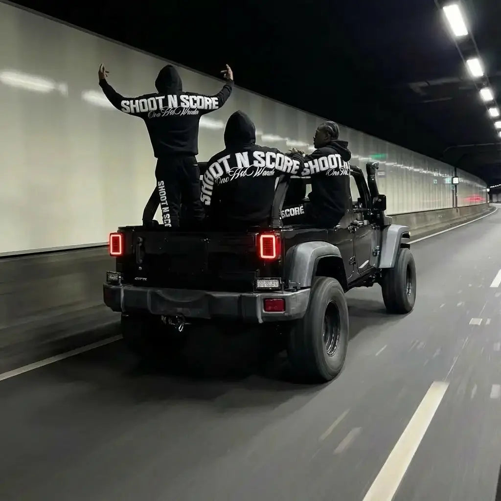 SNS Hoodie Black/White