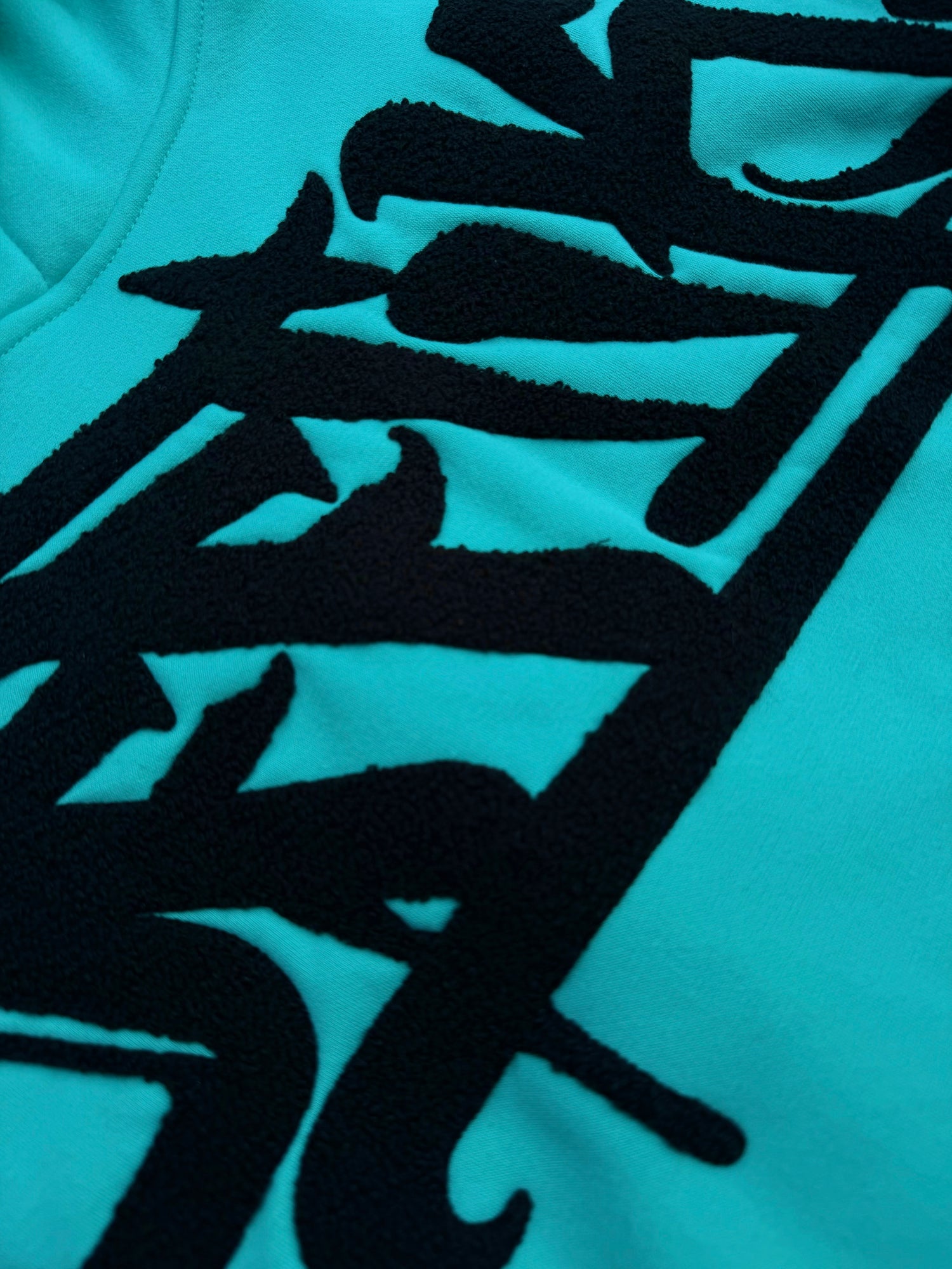 Signature Hoodie Aqua/Black