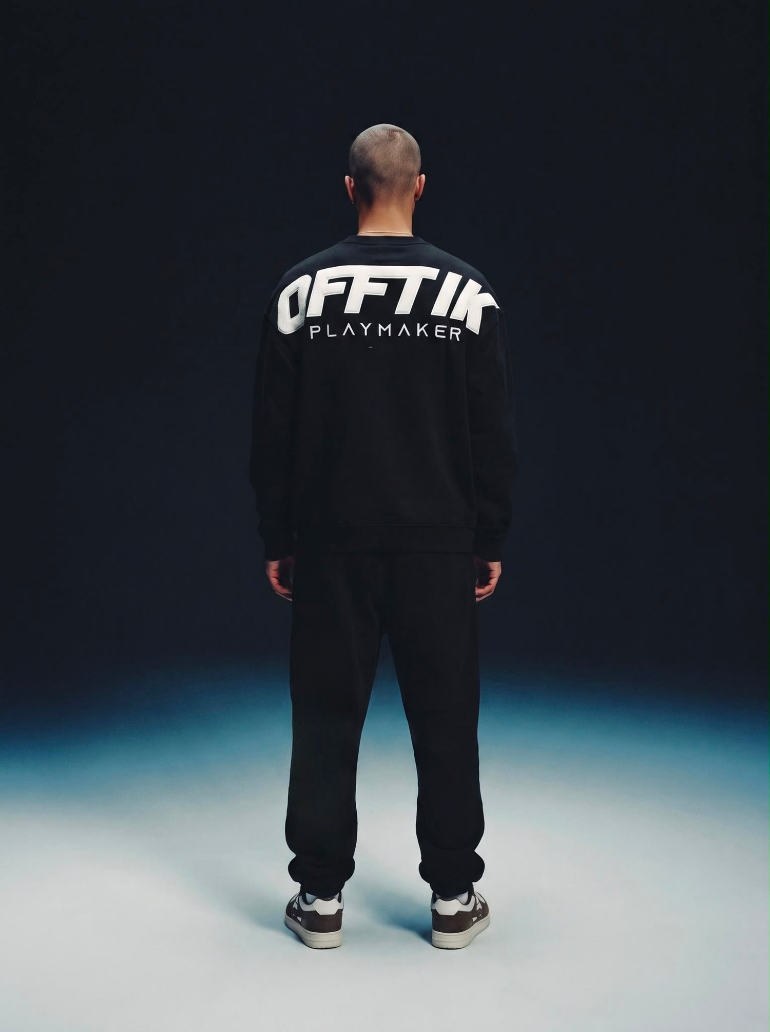 Playmaker Crewneck Black/White