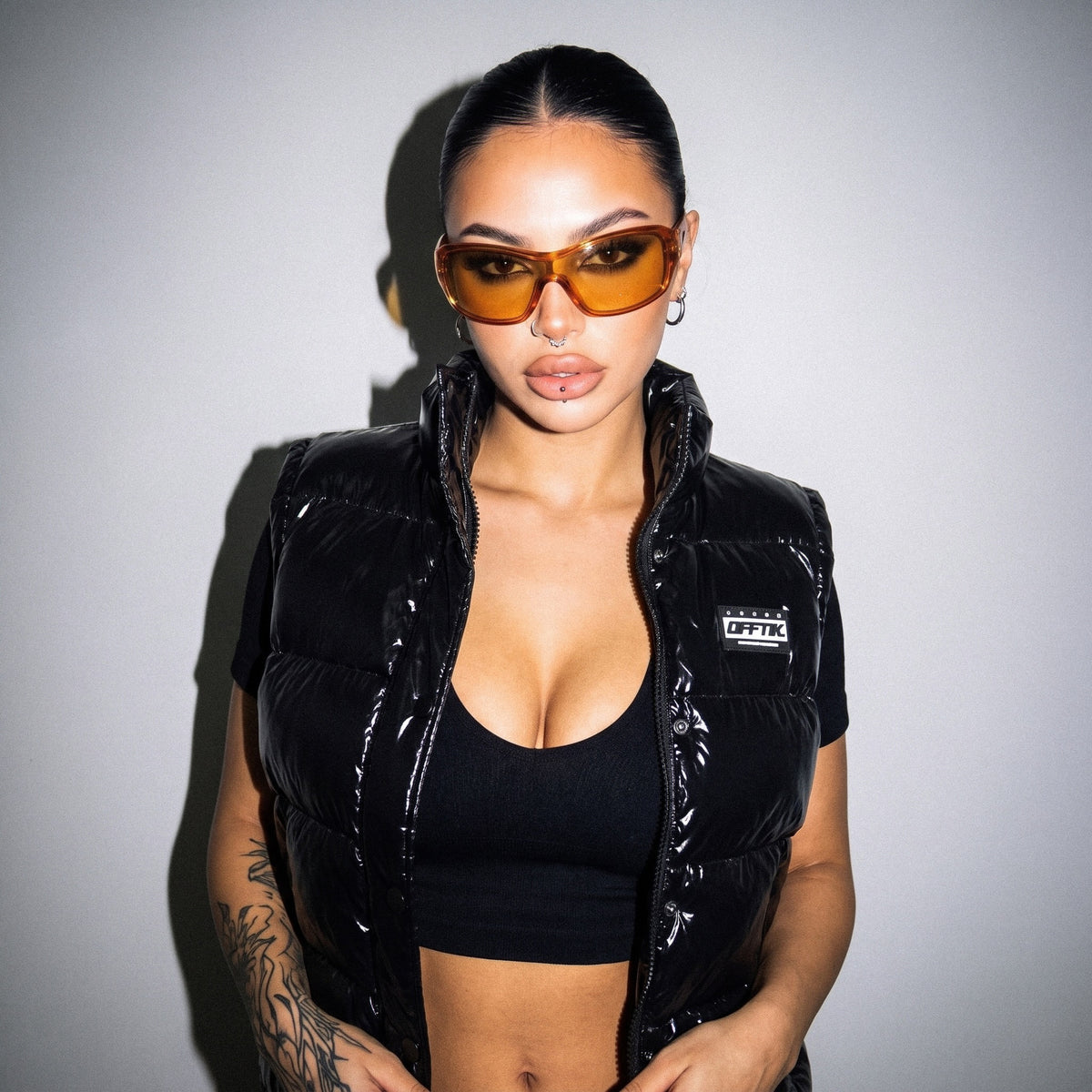 Allstarz Puffer Vest Black/White