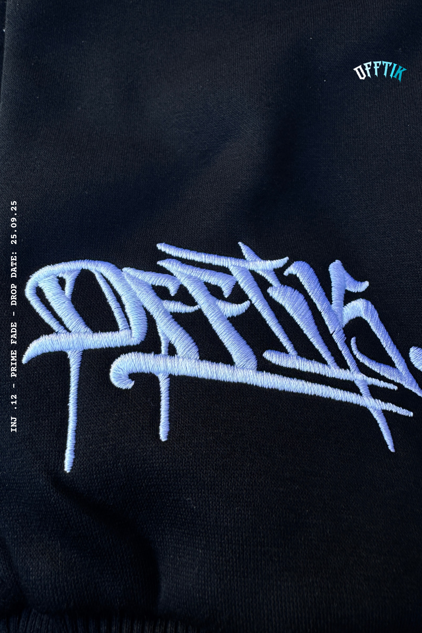 Prime Fade Hoodie Black/Aqua