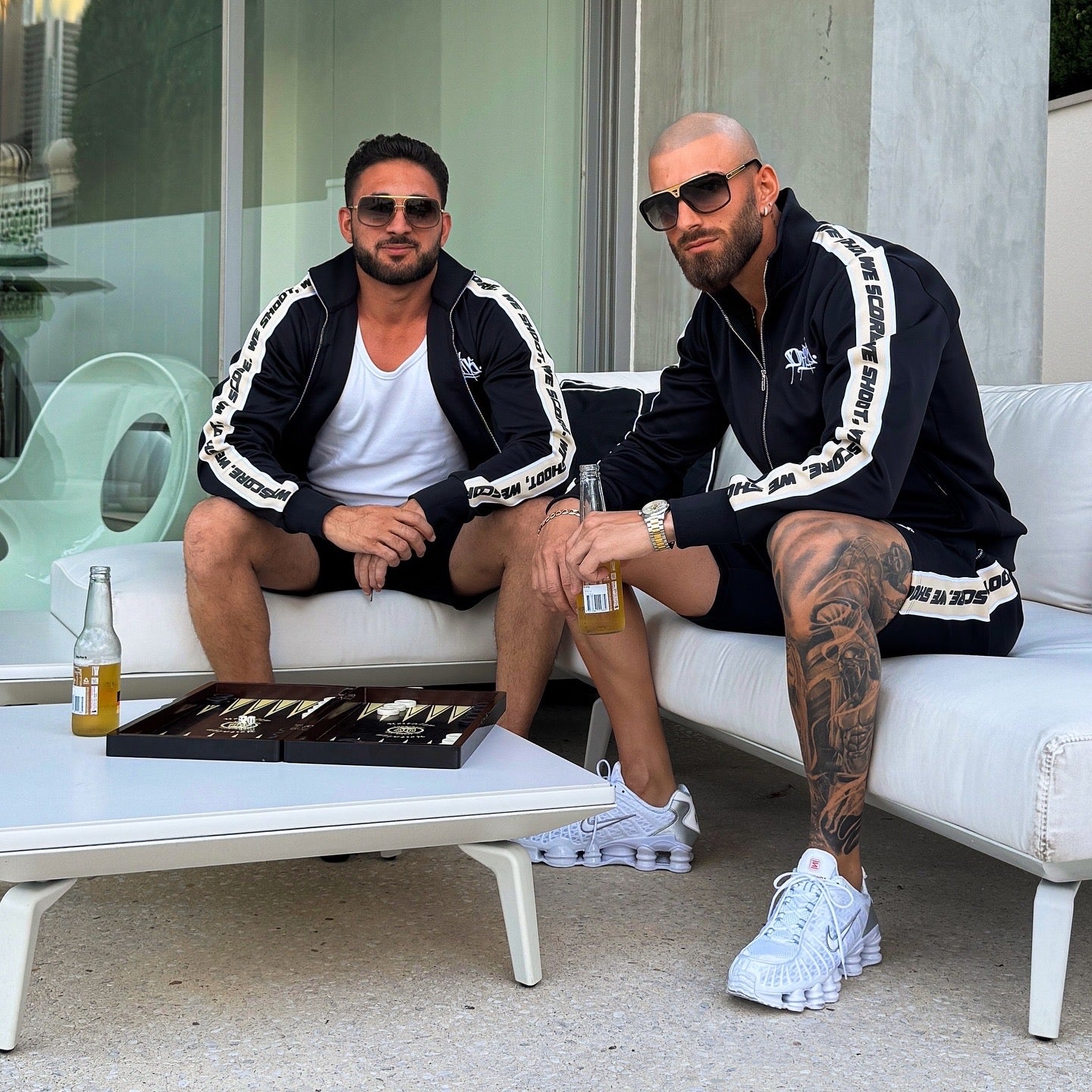 SNS Trak Jacket - Black/Beige