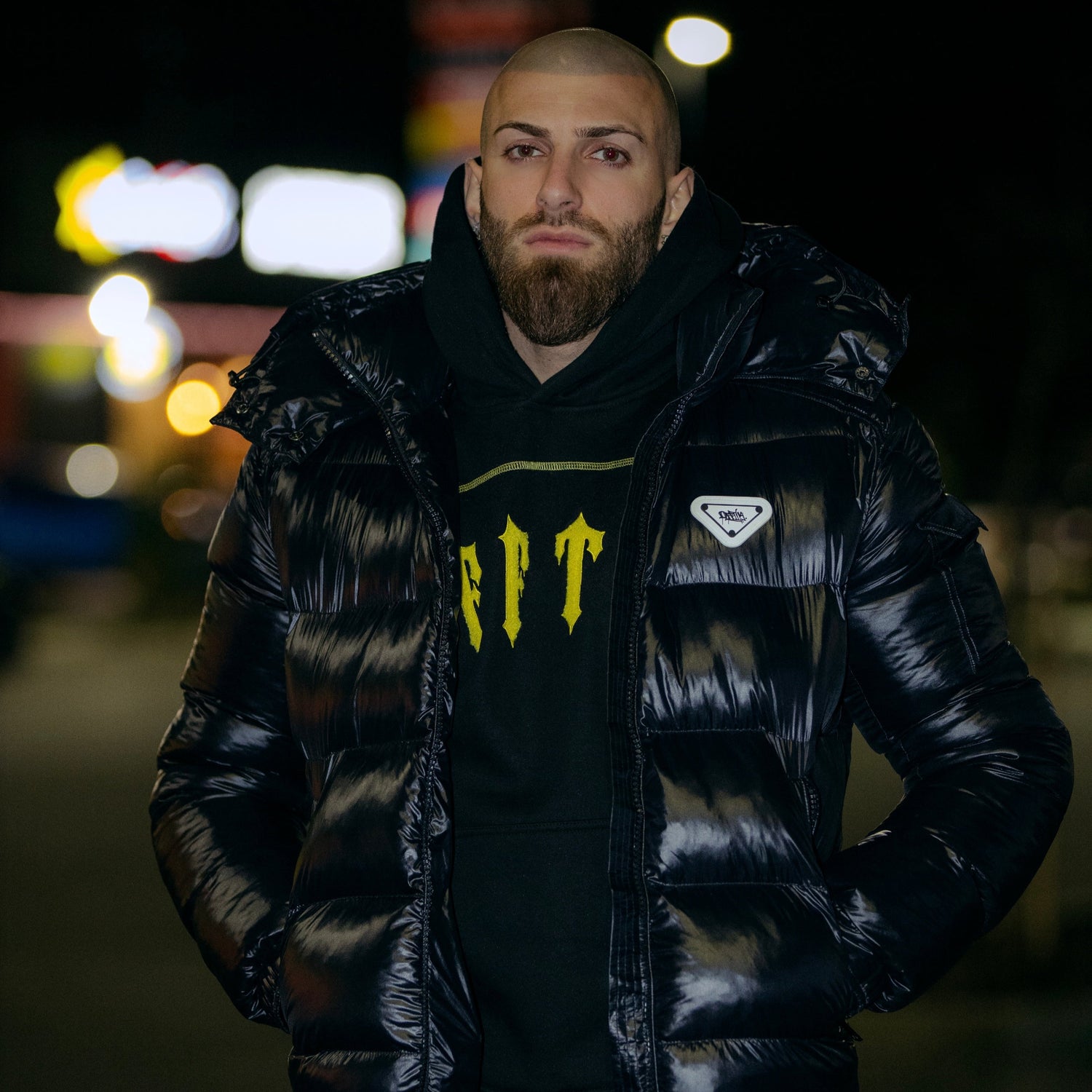 Signature Puffer Jacket - Black