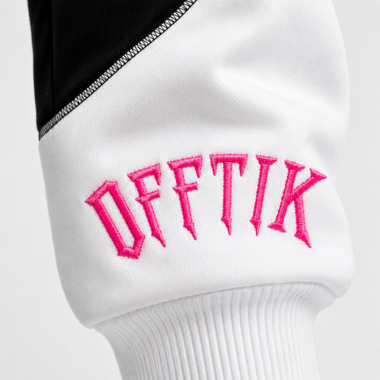Two-Tone Trackies White/Pink