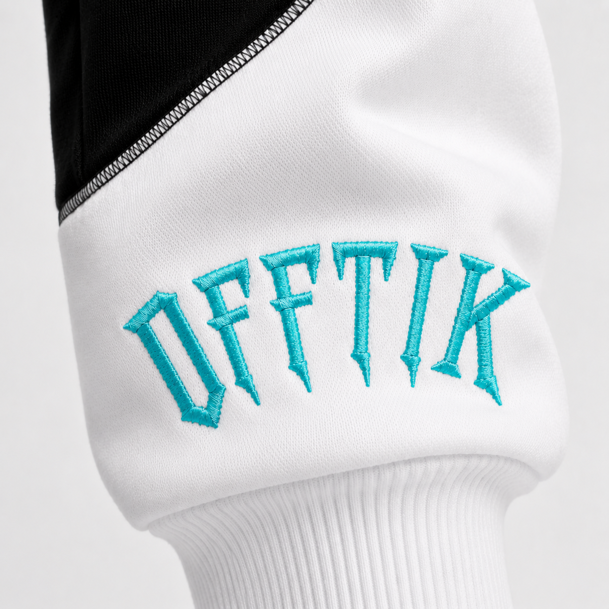 Two-Tone Trackies Black/Aqua