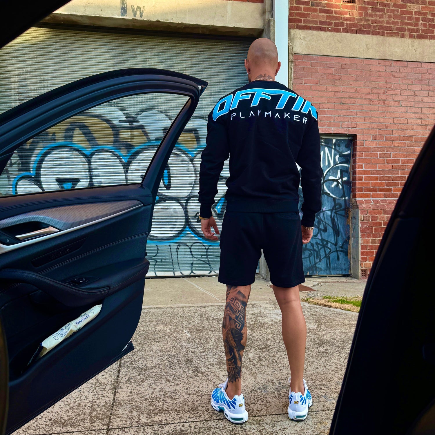 Playmaker Trackies Black/Aqua