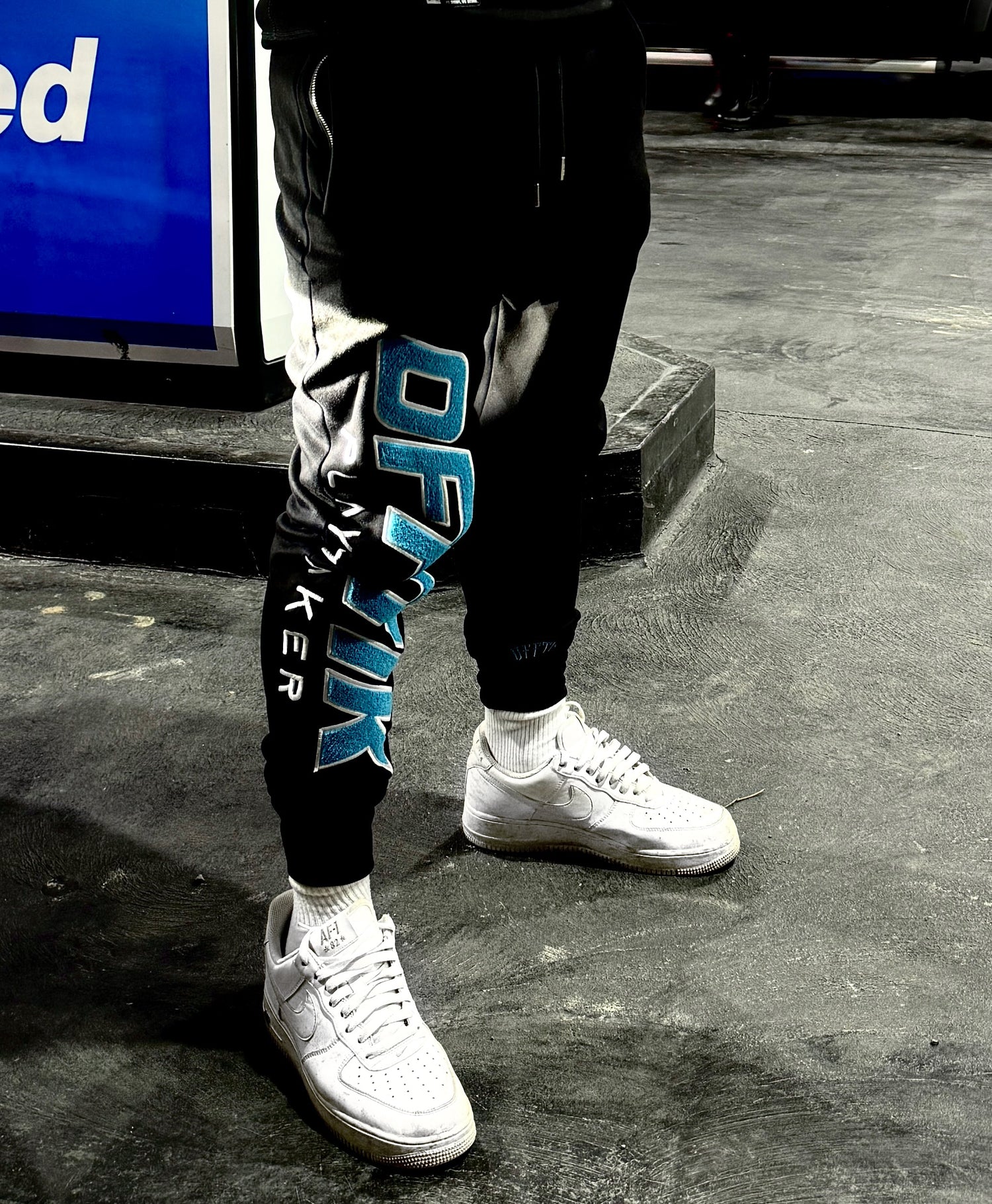 Playmaker Trackies Black/Aqua