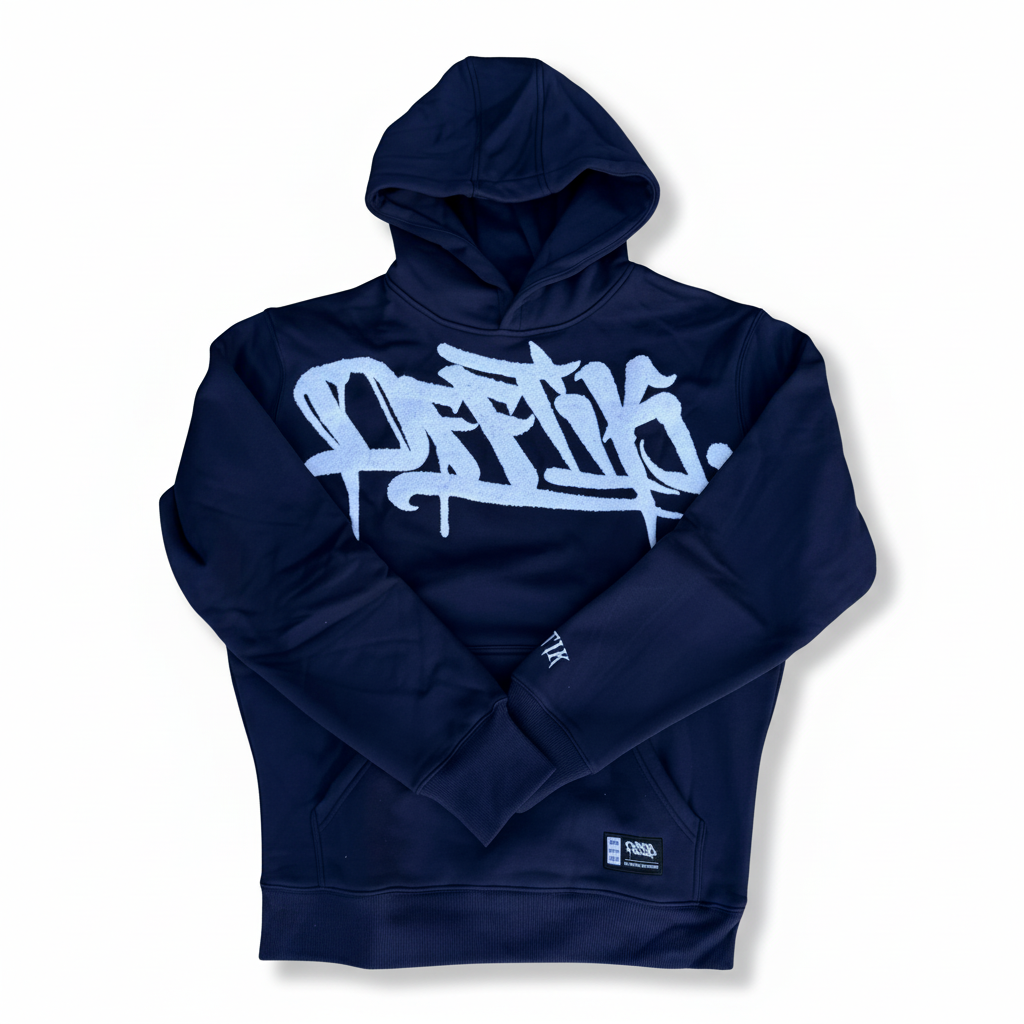 Signature Hoodie Navy/White