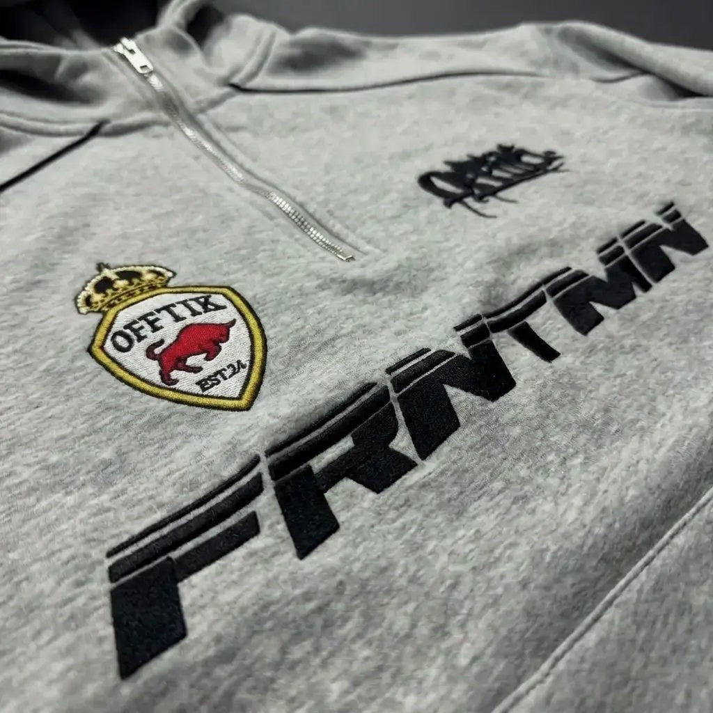 Frontman Quarter Zip Grey/Black