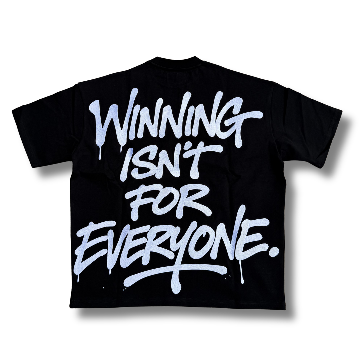 Oversized Script Tee Black/White