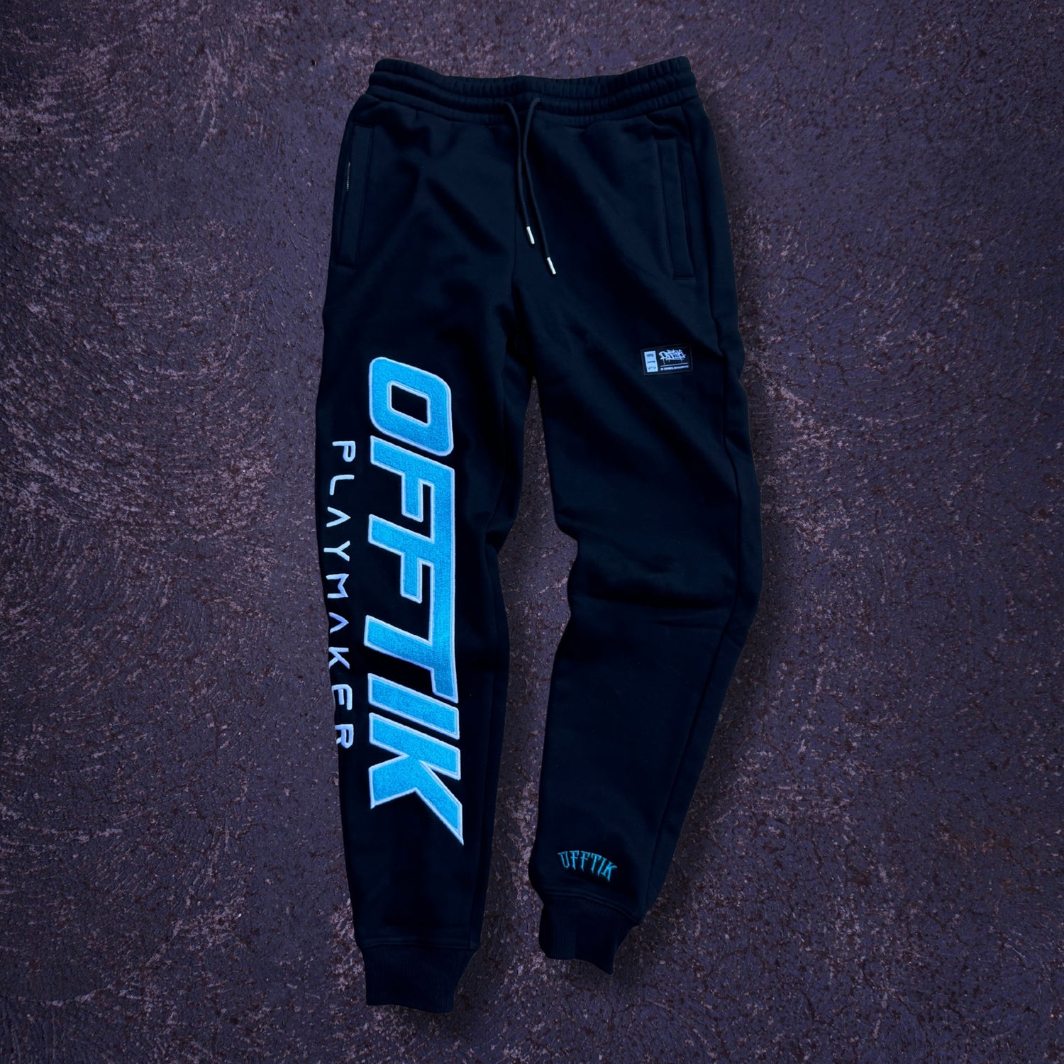 Playmaker Trackies Black/Aqua