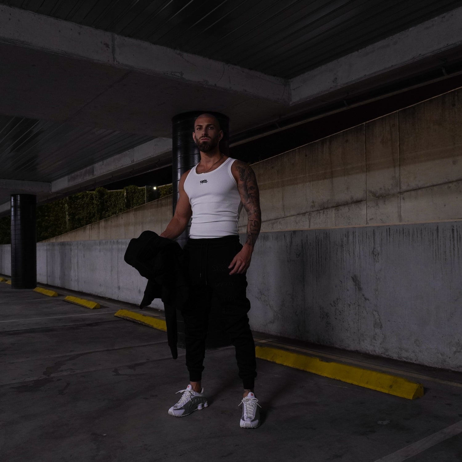 Signature Ribbed Singlet White