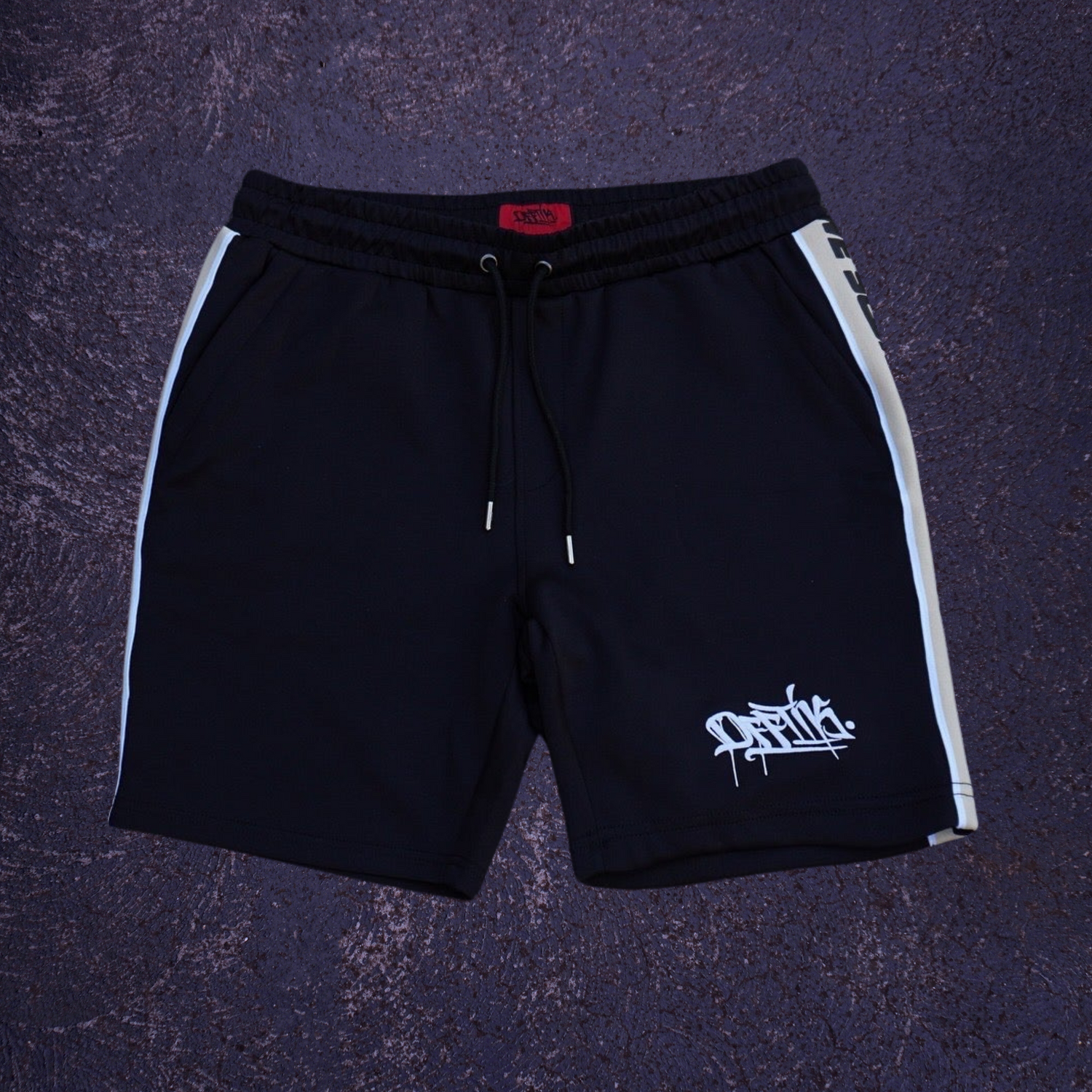 SNS Trak Shorts - Black/Beige
