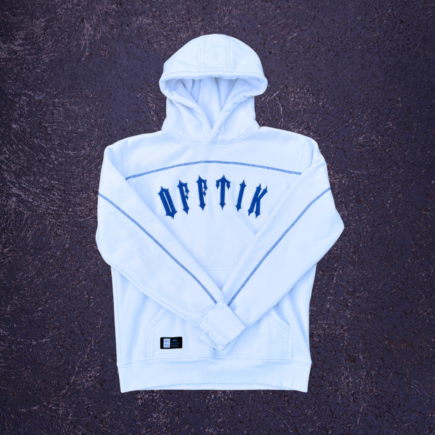 Iron Gate Hoodie White/Blue