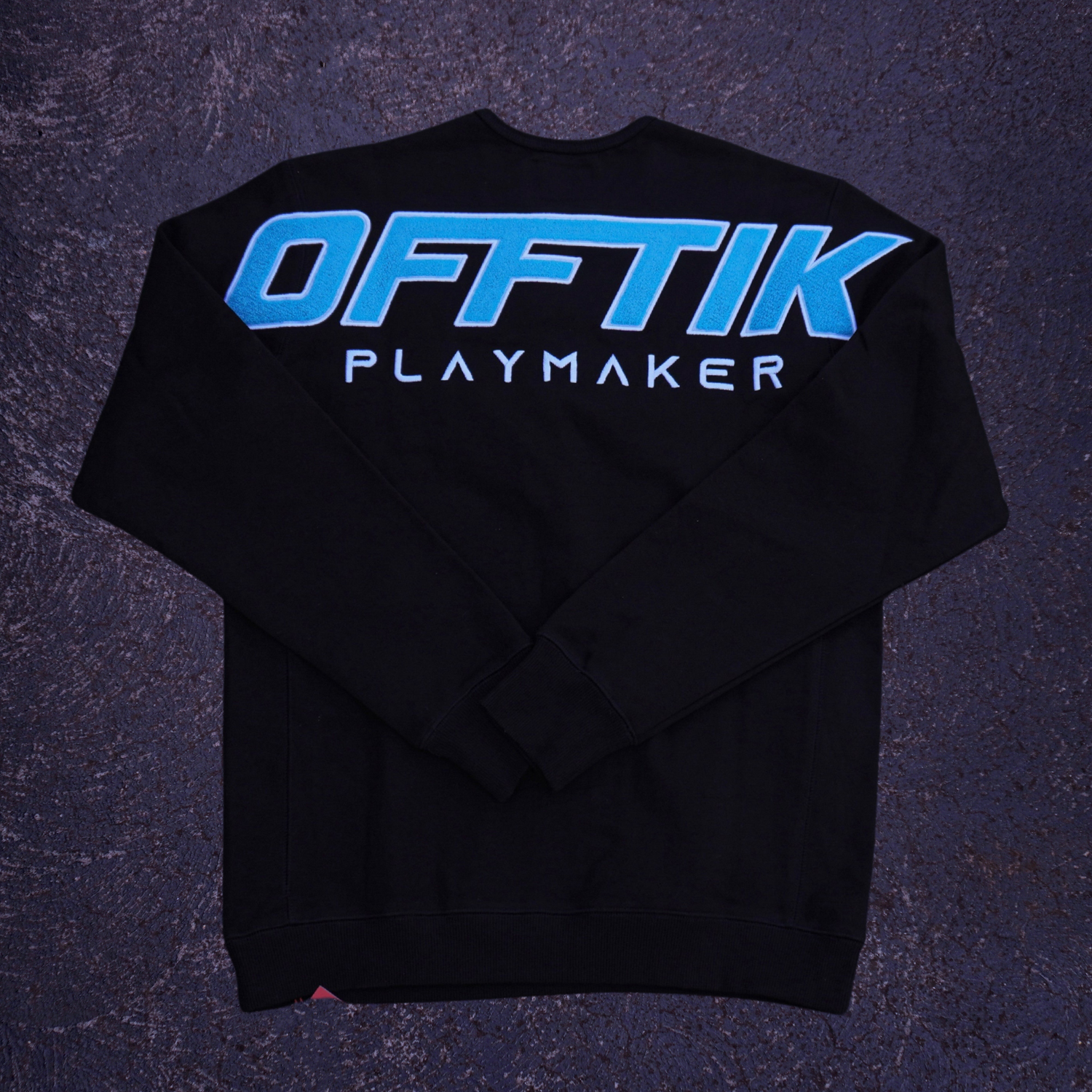 Playmaker Crewneck Black/Aqua