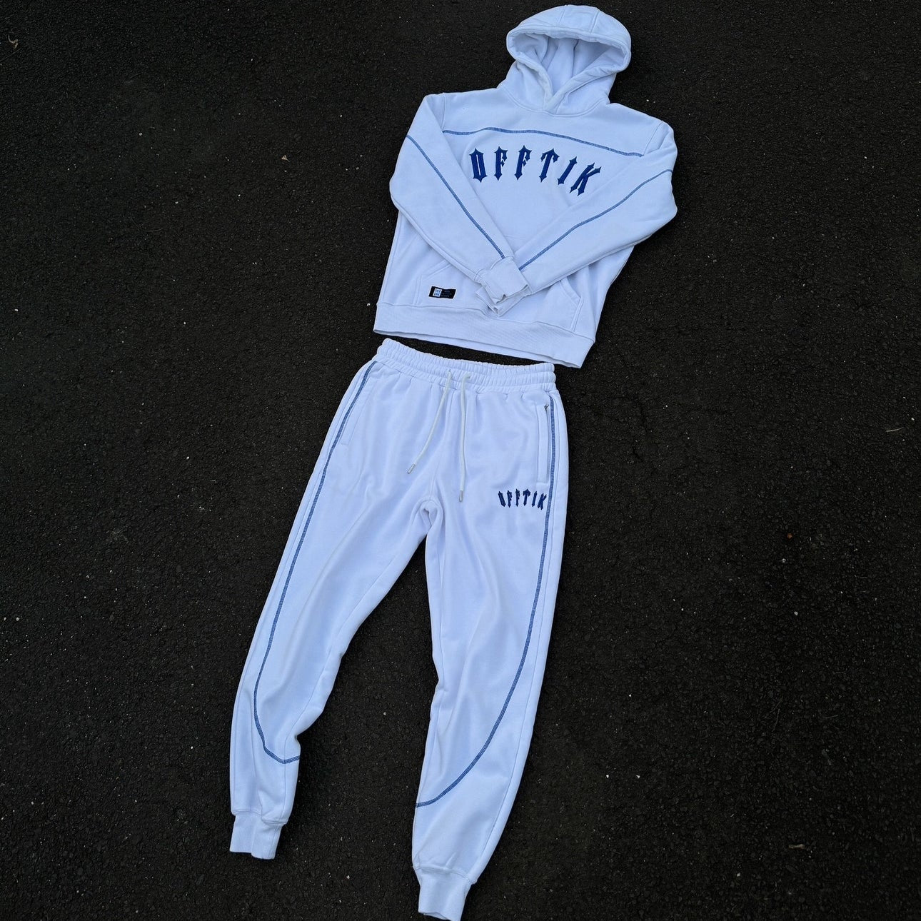 Iron Gate Hoodie White/Blue