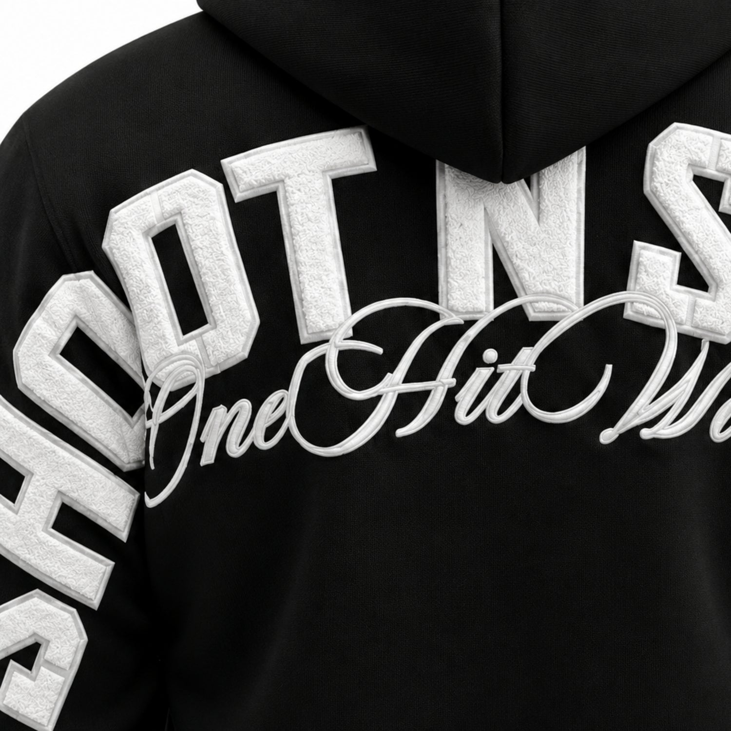 Shoot 'N' Score Hoodie Black/White