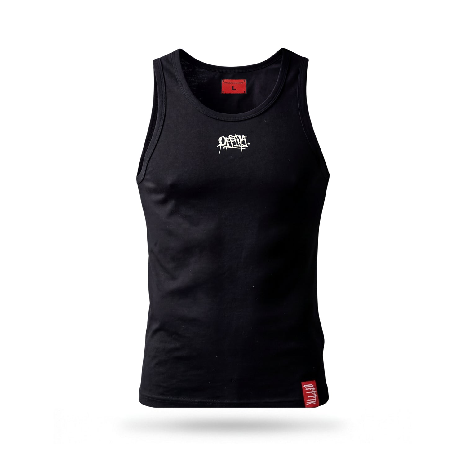 Ribbed Singlet Black