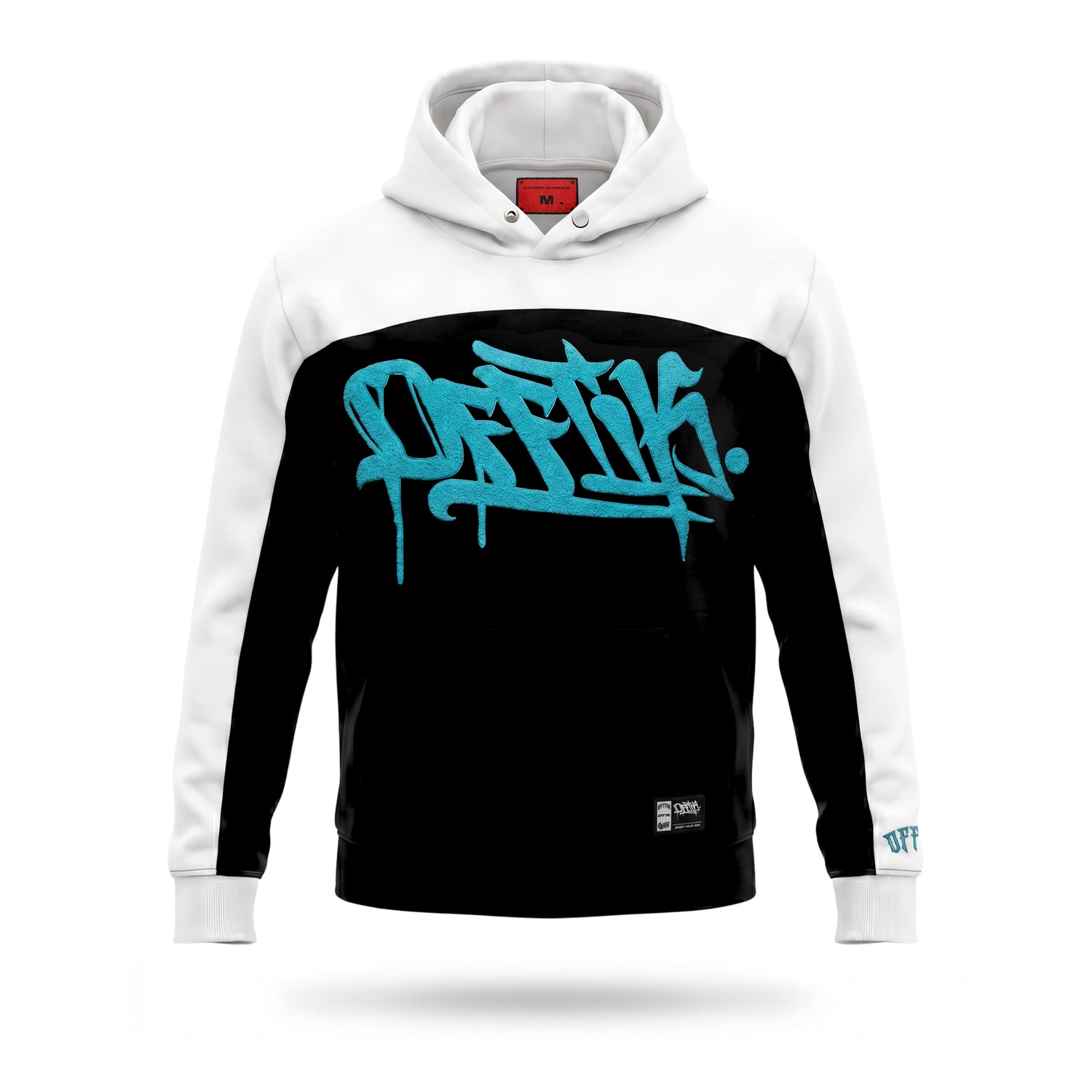 Two-Tone Hoodie Black/Aqua