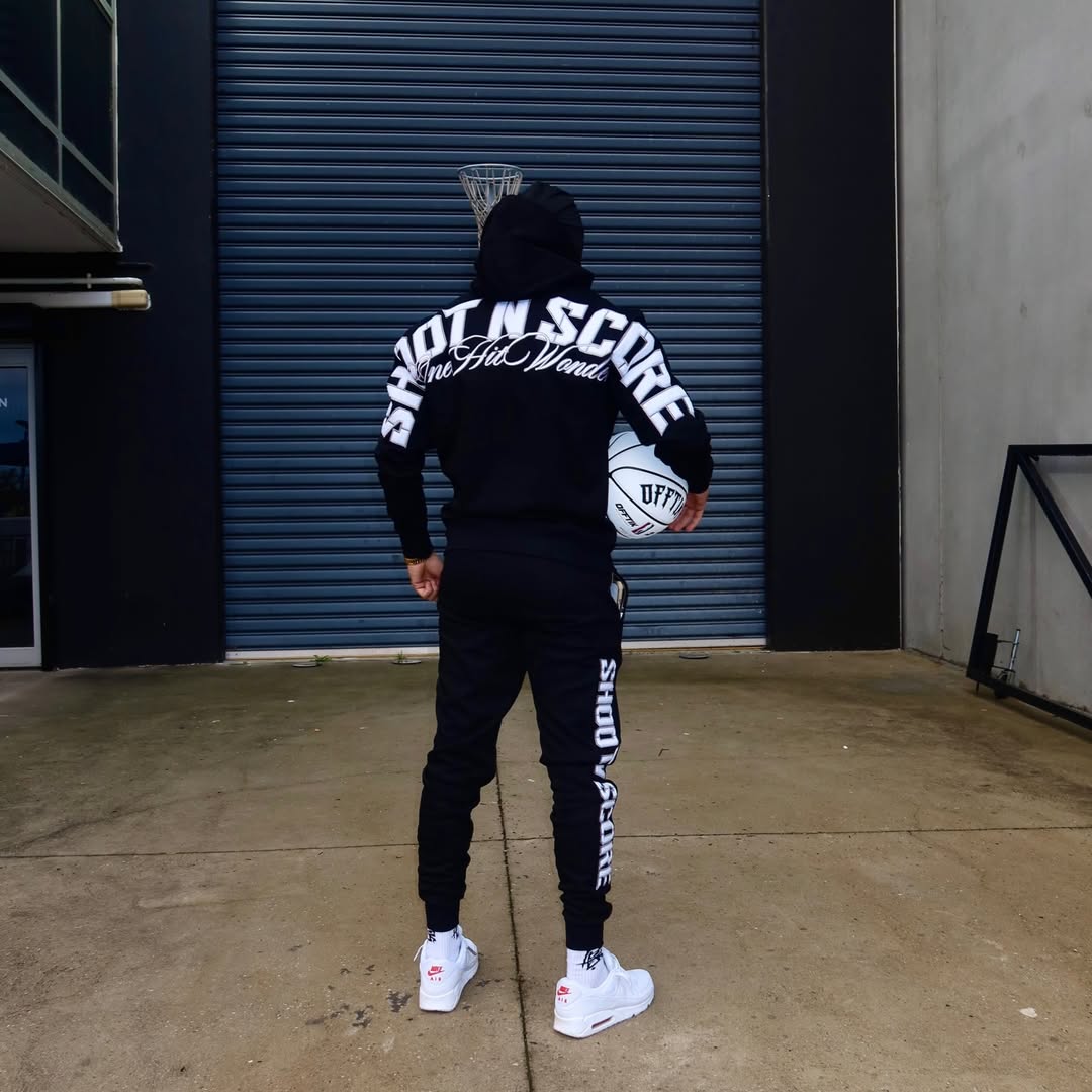 SNS Trackies Black/White
