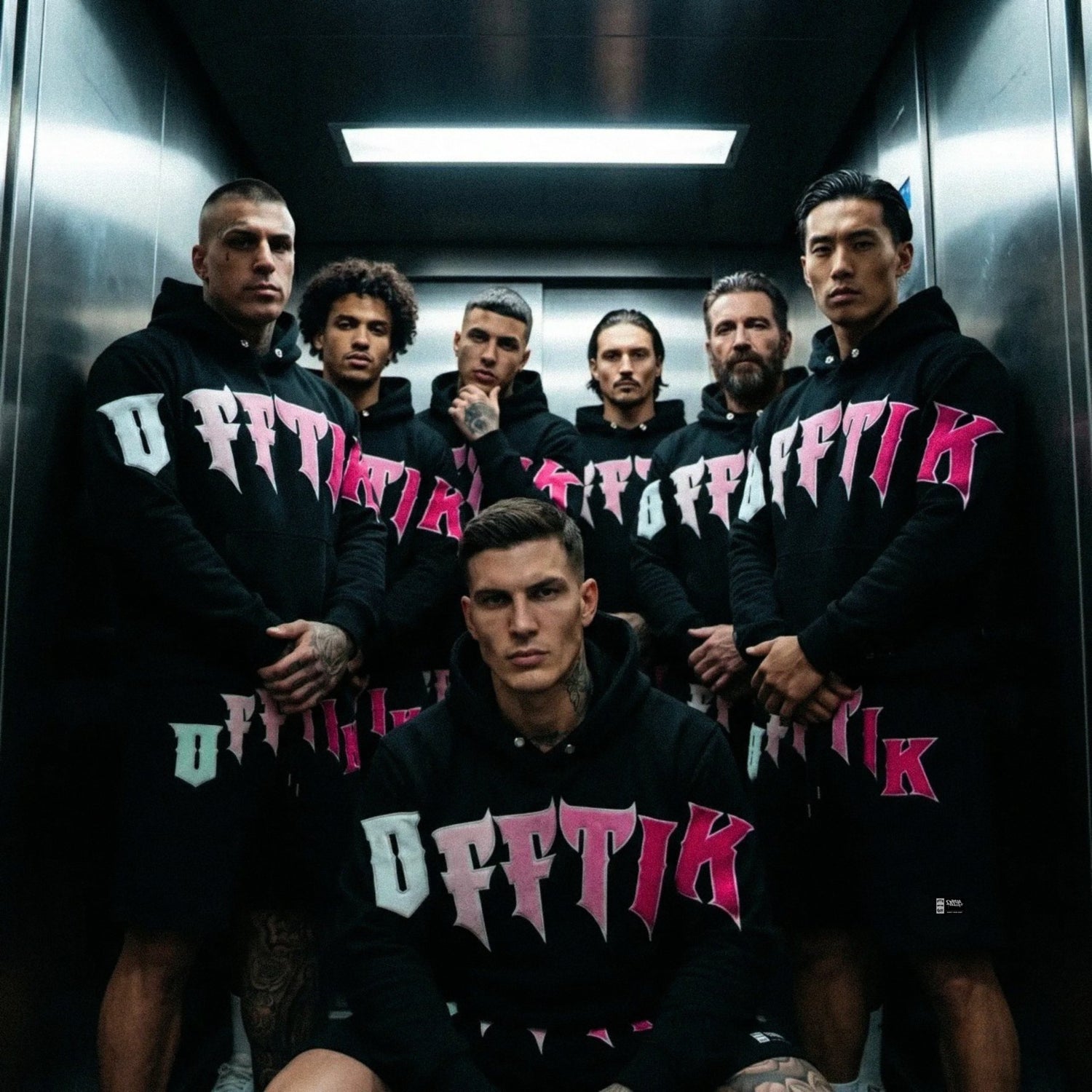 Prime Fade Hoodie Black/Pink