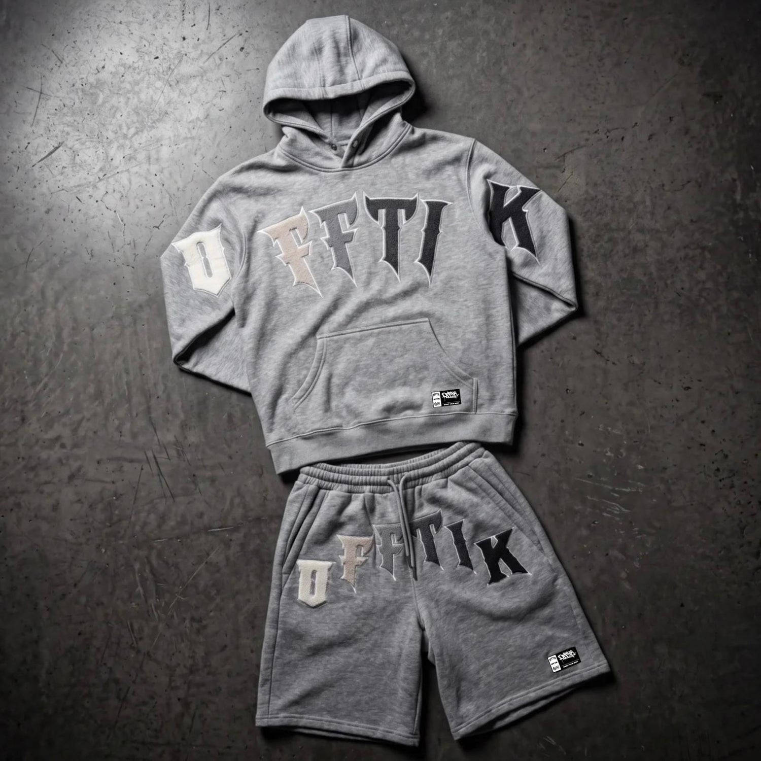 Oversized Shorts Prime Fade Grey/Black