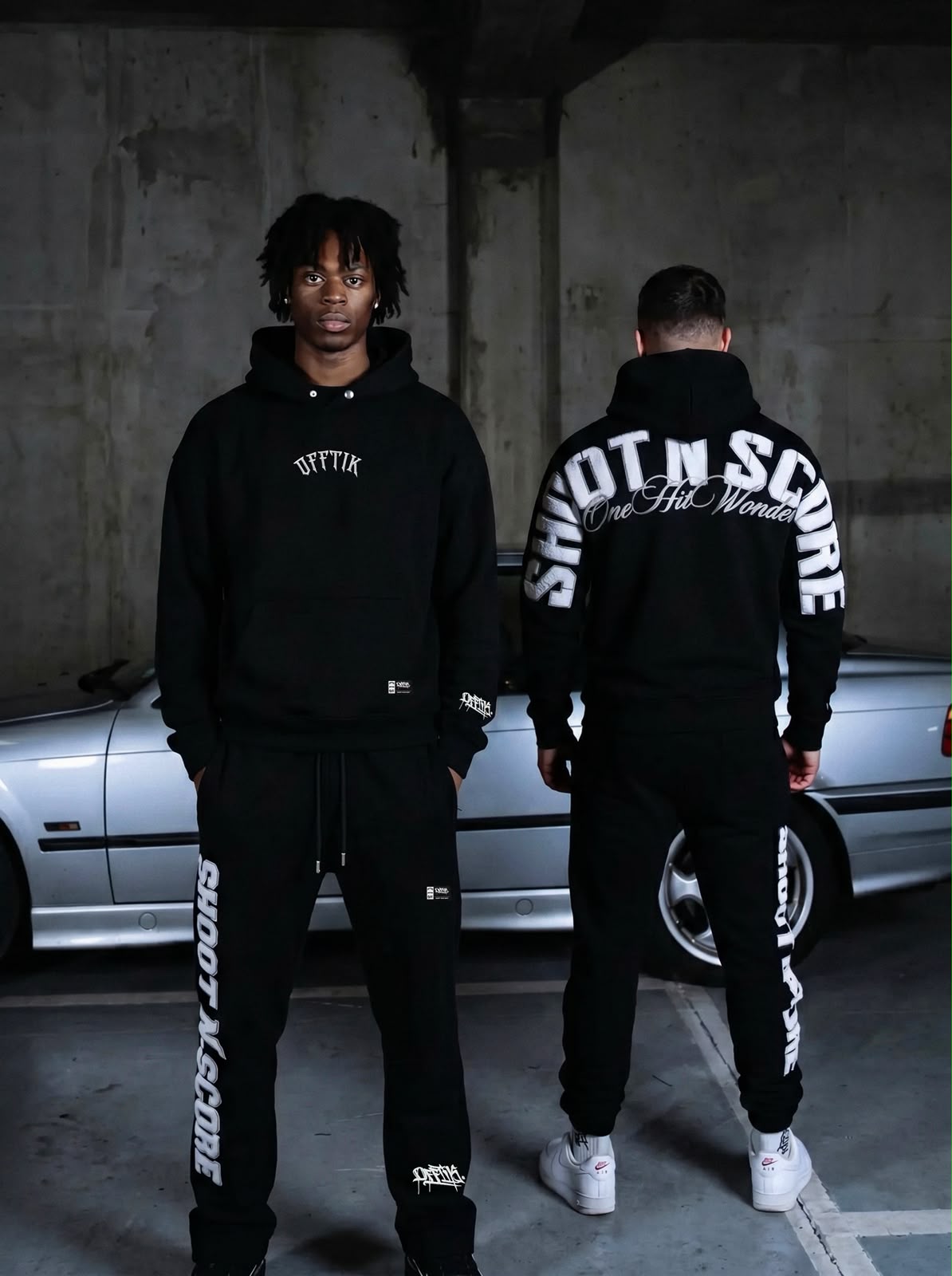 Shoot 'N' Score Hoodie Black/White