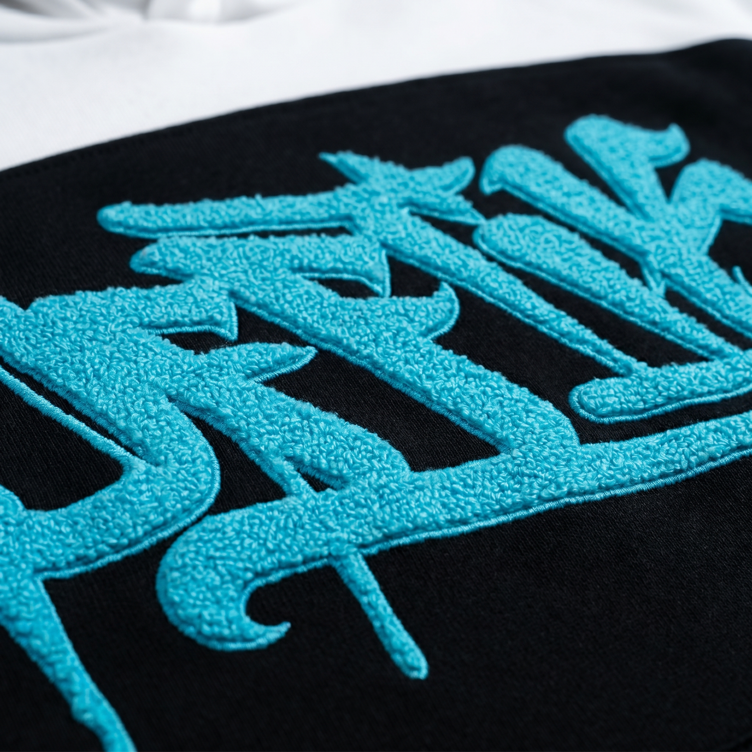 Two-Tone Hoodie Black/Aqua