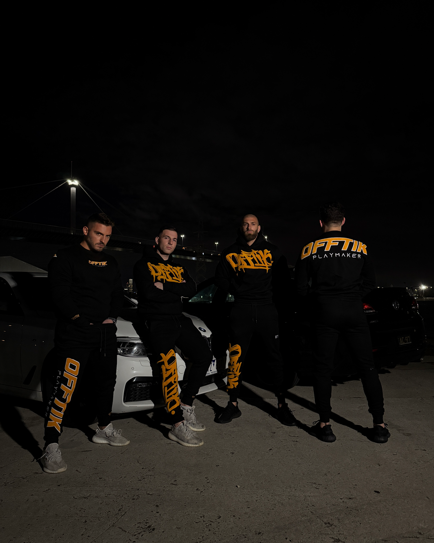 Playmaker Trackies Blk/Orange