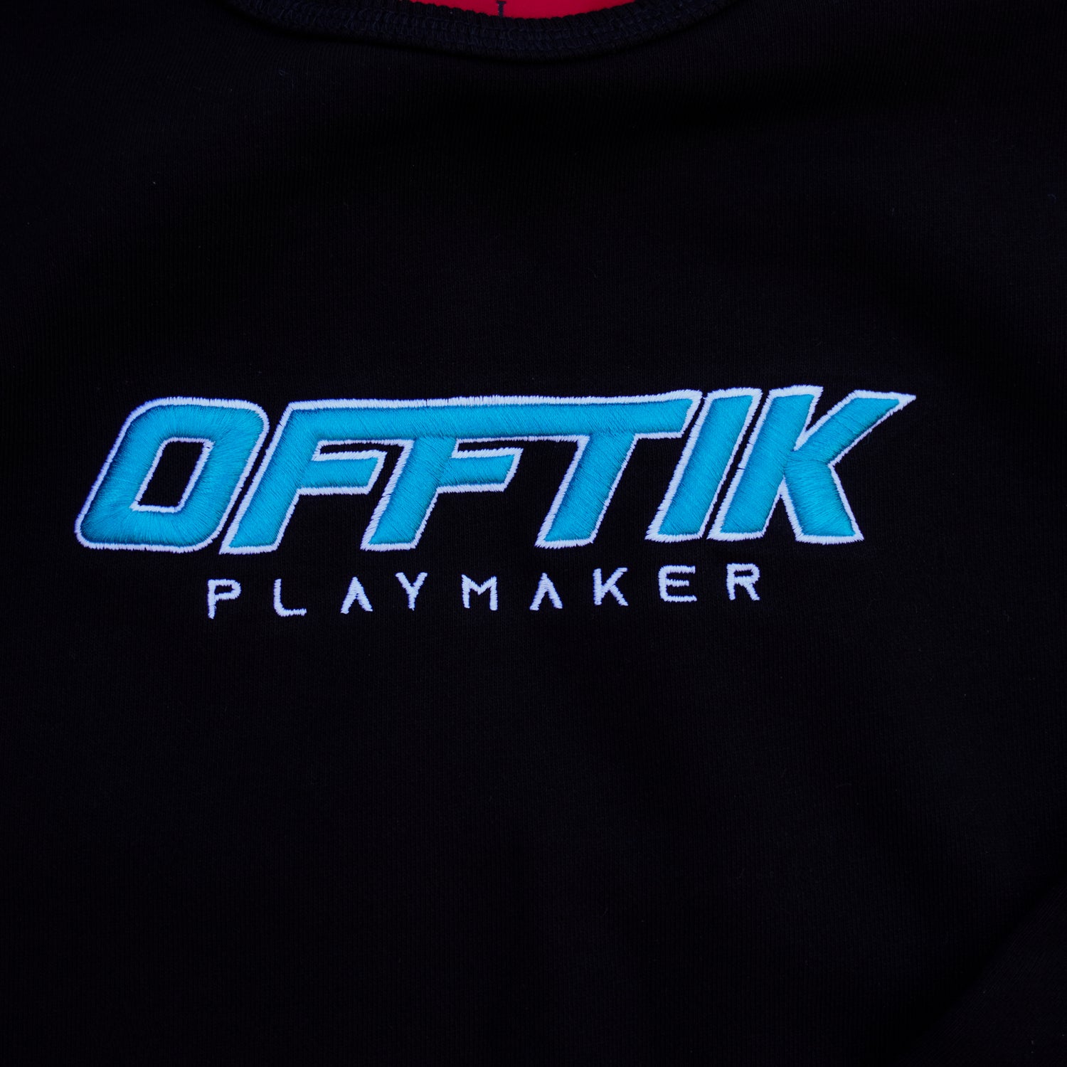 Playmaker Crewneck - Black/Aqua