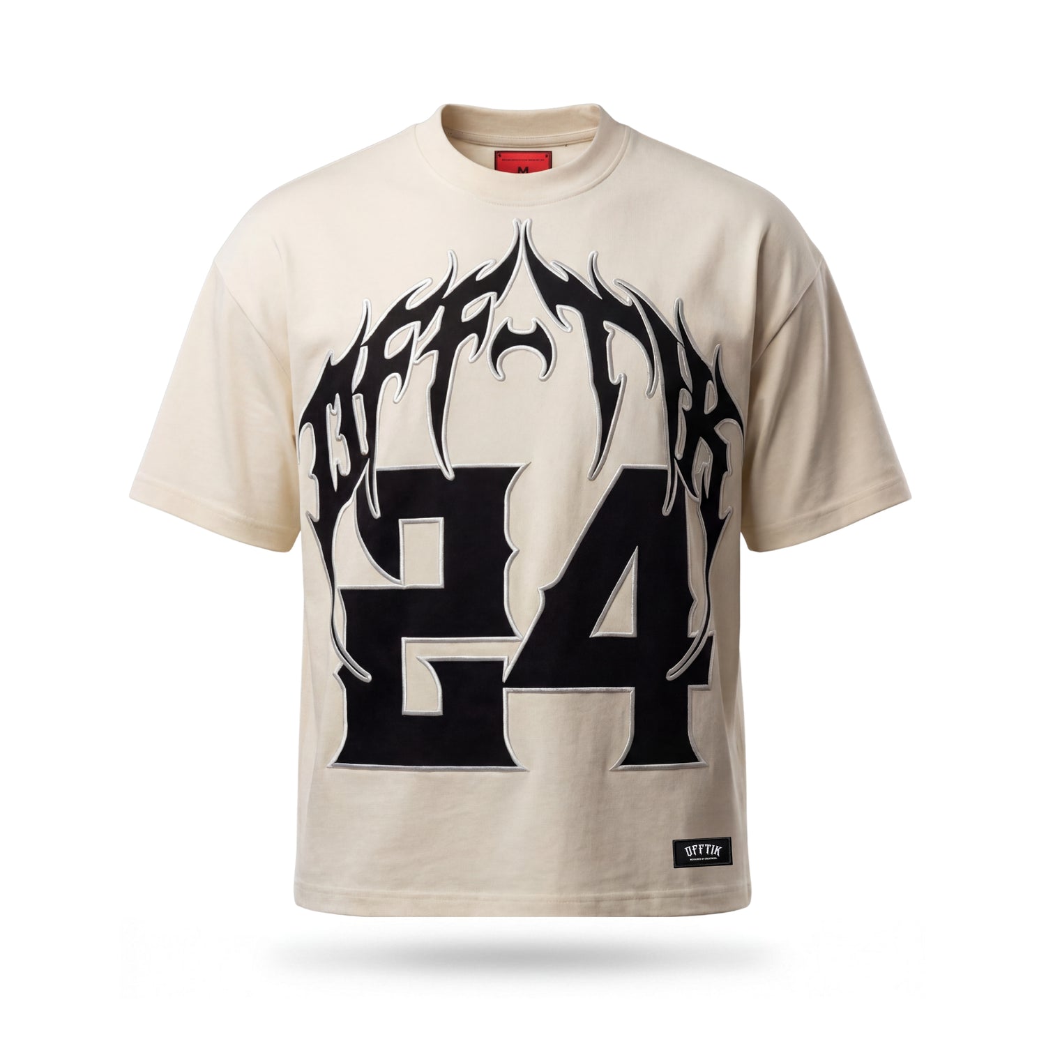 Viper Script Oversized Tee Cream/Black
