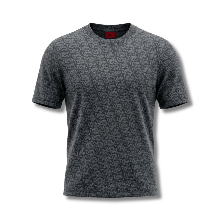 Monogram Tee Charcoal