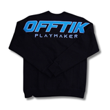 Playmaker Crewneck Black/Aqua