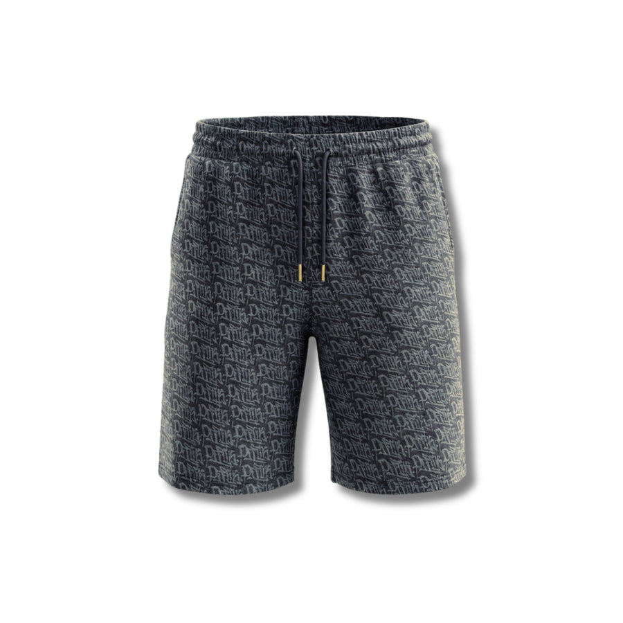Monogram Shorts Charcoal