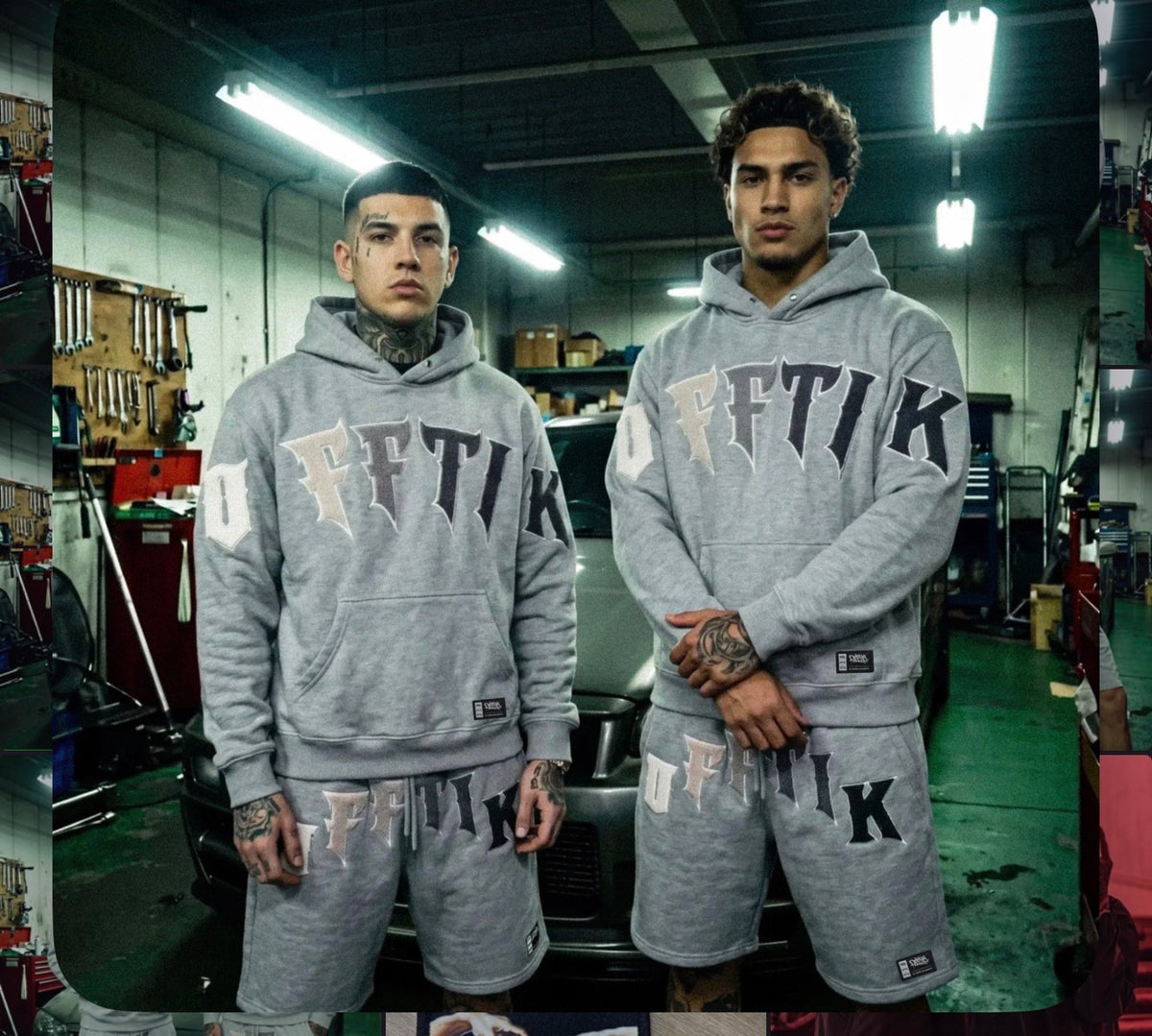 Oversized Shorts Prime Fade Grey/Black, image 6