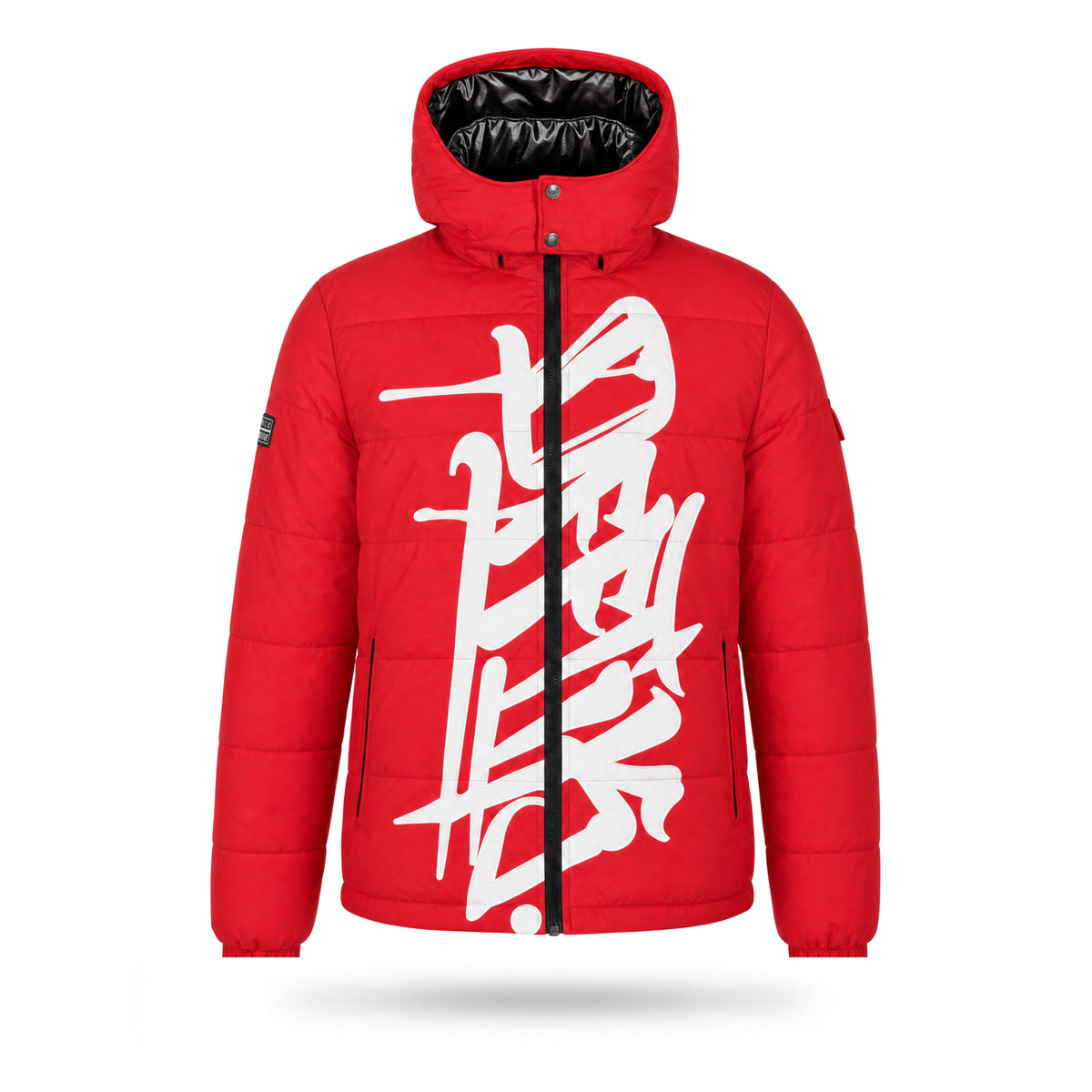 Signature Puffer Jacket Red/White