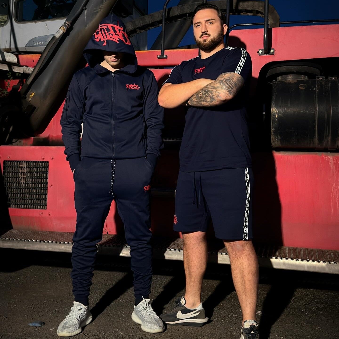 Vapor Tek Trackies - Navy/Red