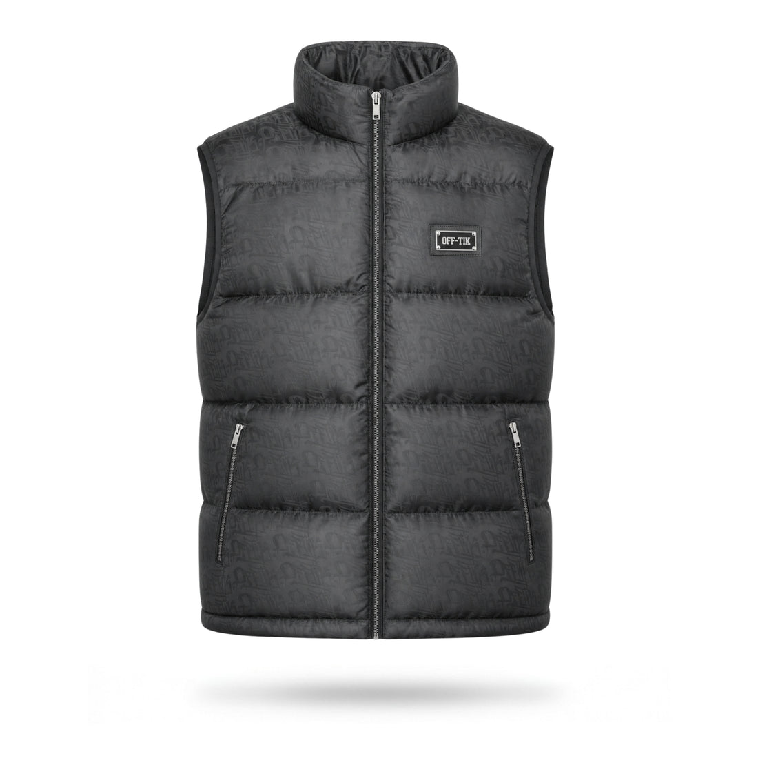 Monogram Puffer Vest Black/Charcoal